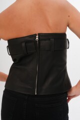 Top Leather Nina Negro