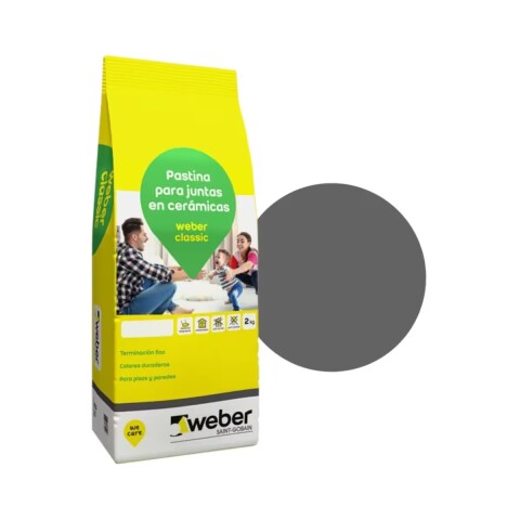 Pastina weber classic juntas 2kg Plomo Pastina Weber Classic Juntas 2kg Plomo