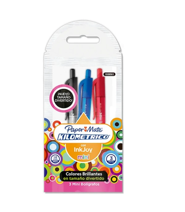Blister x3 lapicera inkjoy mini S/C