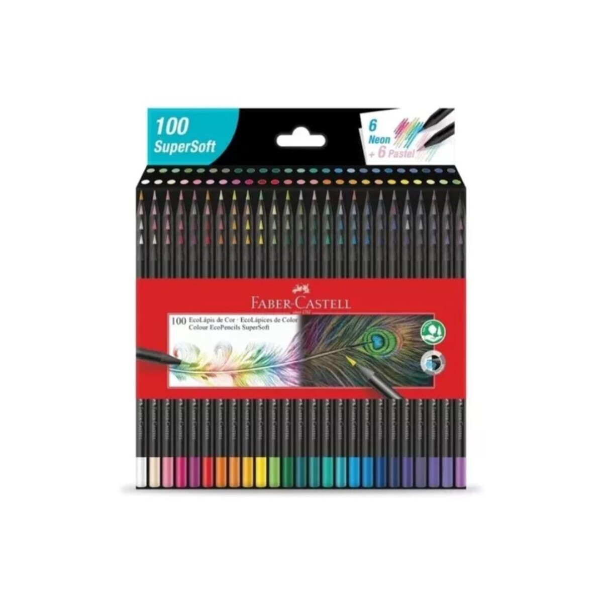 FABER COLORES SUPERSOFT 100 LARGOS (NEGRO) 