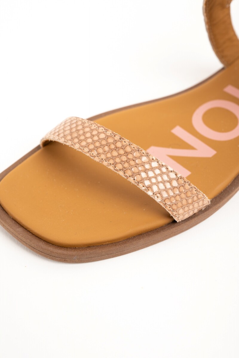 Sandalia Texturada Beige