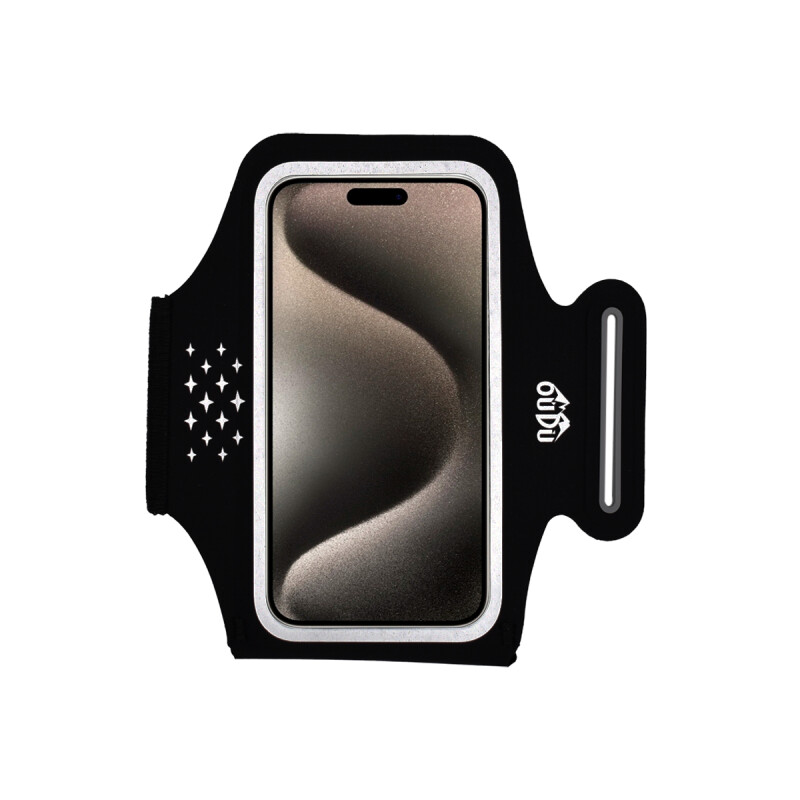 Brazalete deportivo para celulares de 6.5" color negro Brazalete Deportivo Para Celulares De 6.5" Color Negro