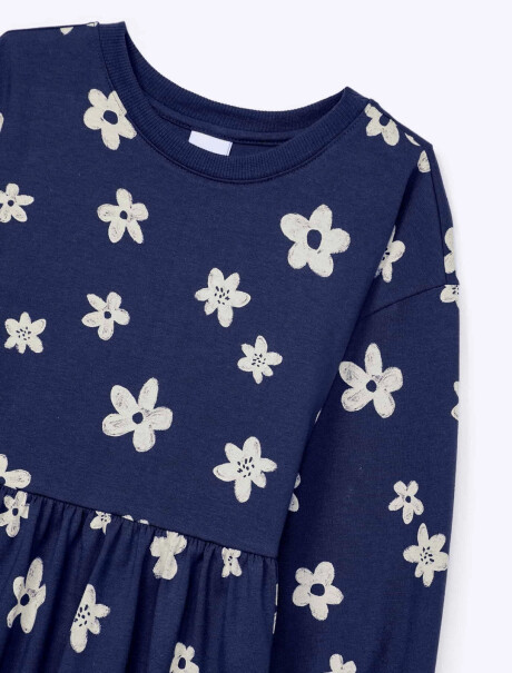 VESTIDO INFANTIL ESTAMPADO AZUL