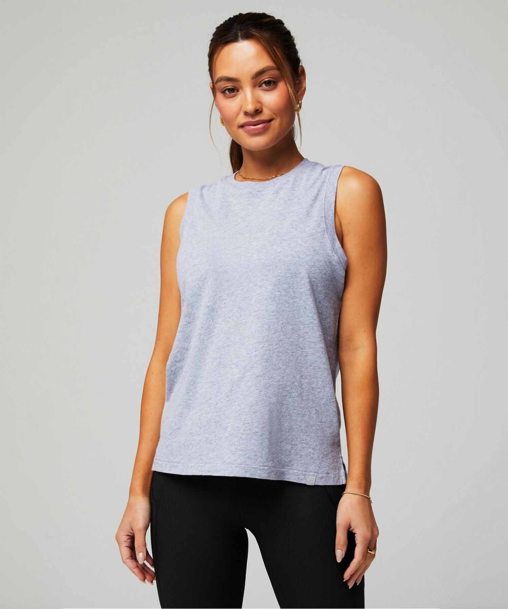 Polo Training 100% Cotton Tank Mujer - Classic Grey Heather 