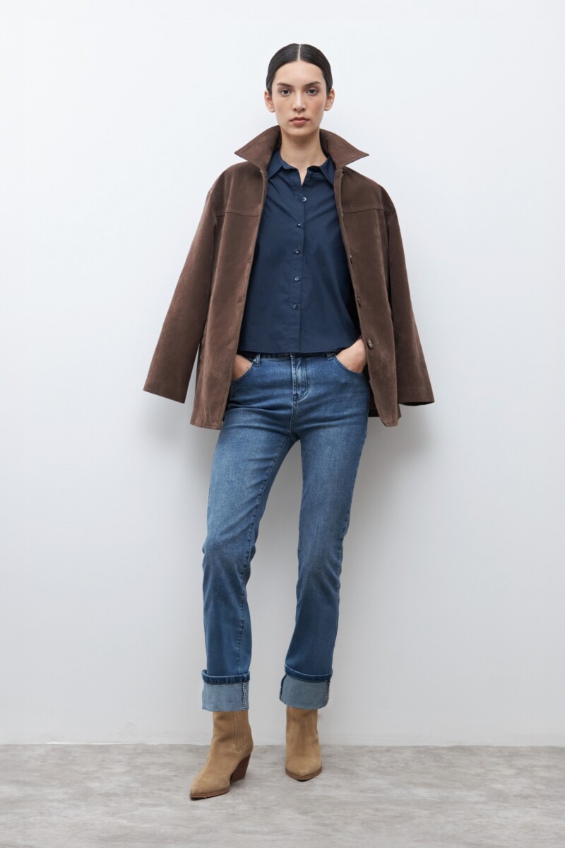 Camisa manga corta - azul marino 