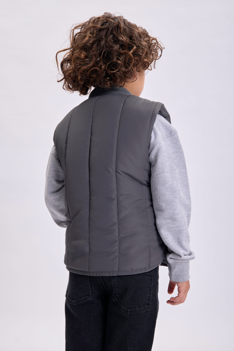 Chaleco capitoneado Gris