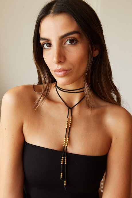 CORBATIN ISA GOLD NEGRO