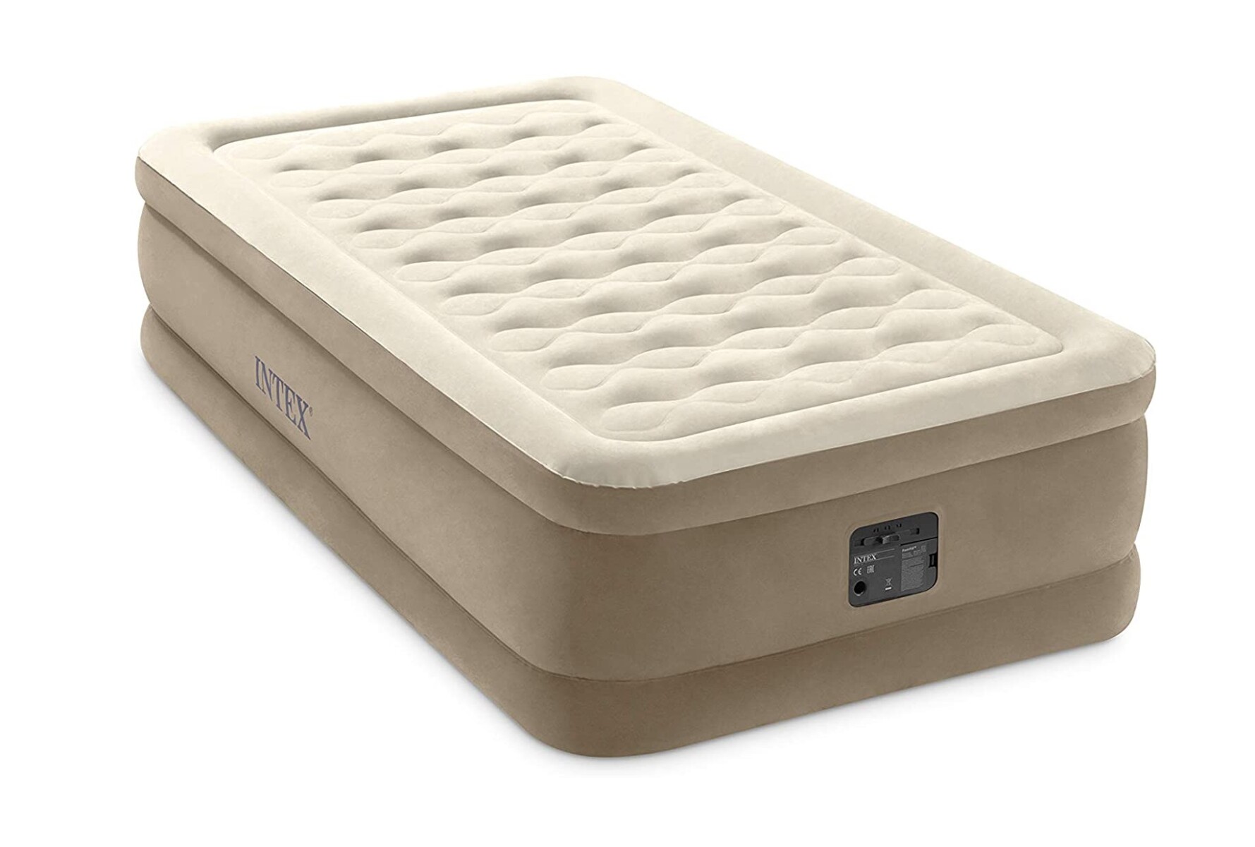 INTEX COLCHON DURA-BEAM DELUXE ULTRA PLUSH FIBER-TECH CON BOMBA 1 PLAZA TWIN 