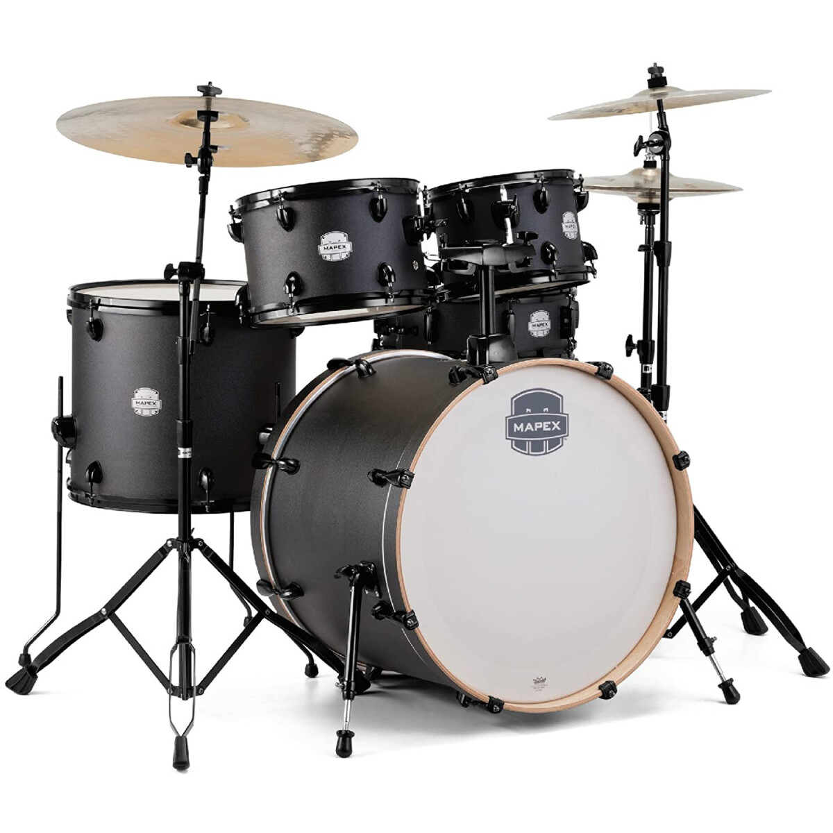 Batería Mapex Storm Black 5pcs Con Hardware 