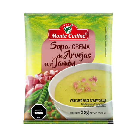 SOPA MONTE CUDINE CREMA 65G ARVEJAS C/JAMON SOPA MONTE CUDINE CREMA 65G ARVEJAS C/JAMON