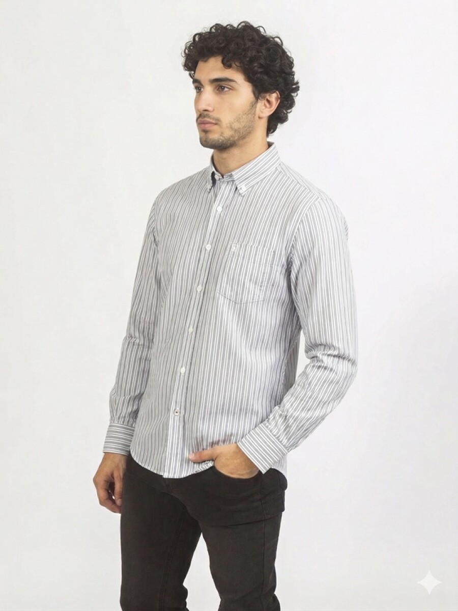 Camisa fantasia - Raya gris 