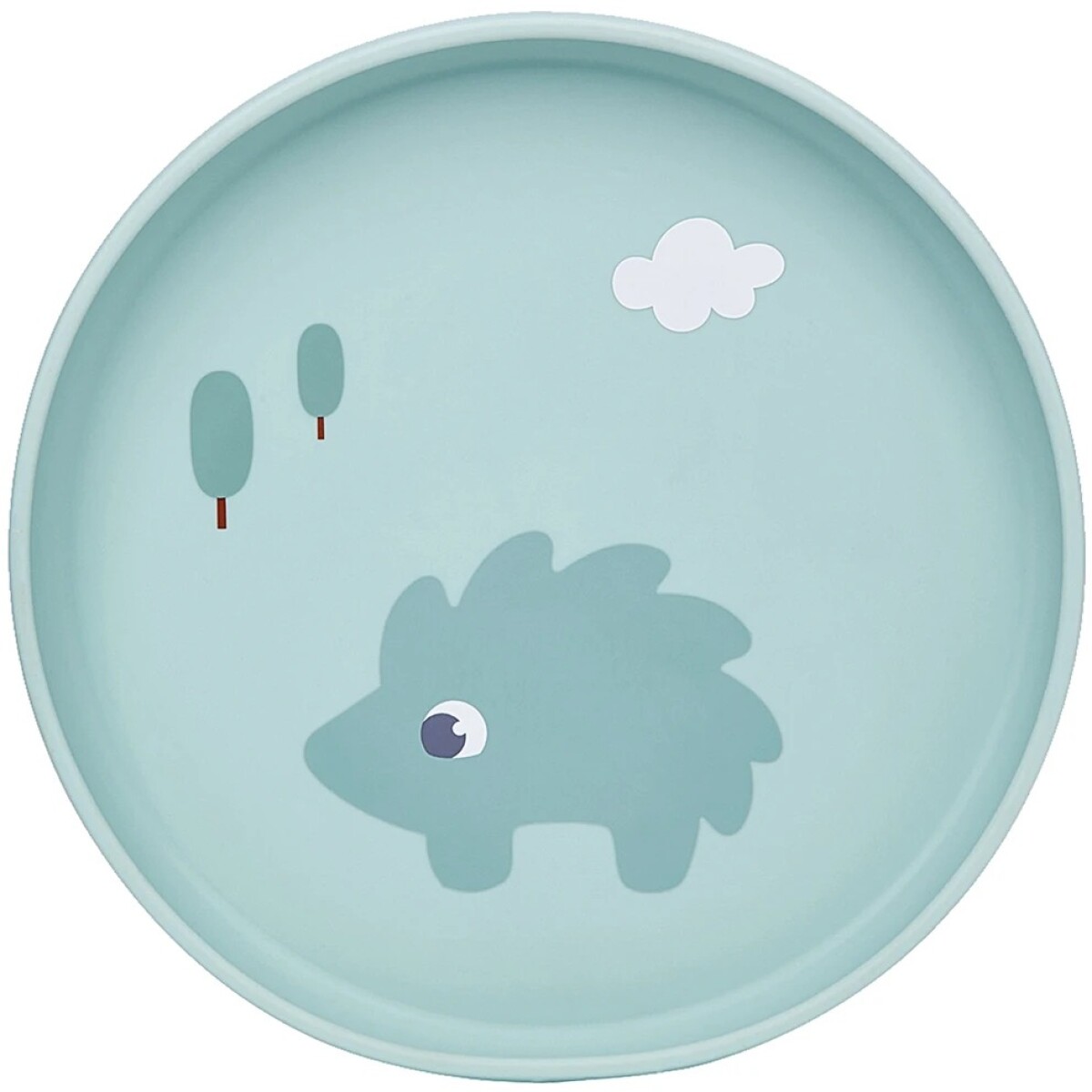 Plato con ventosa BUBA cloudy - verde 