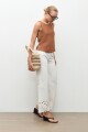 Blusa 100% Lino camel