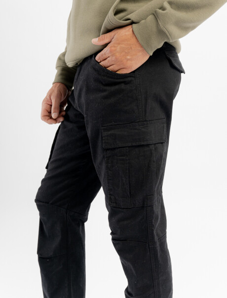 Pantalon cargo negro
