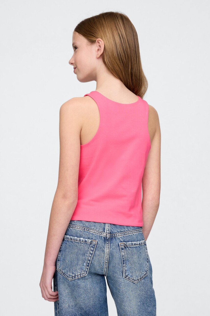 Musculosa Niña Neon Pink Rose