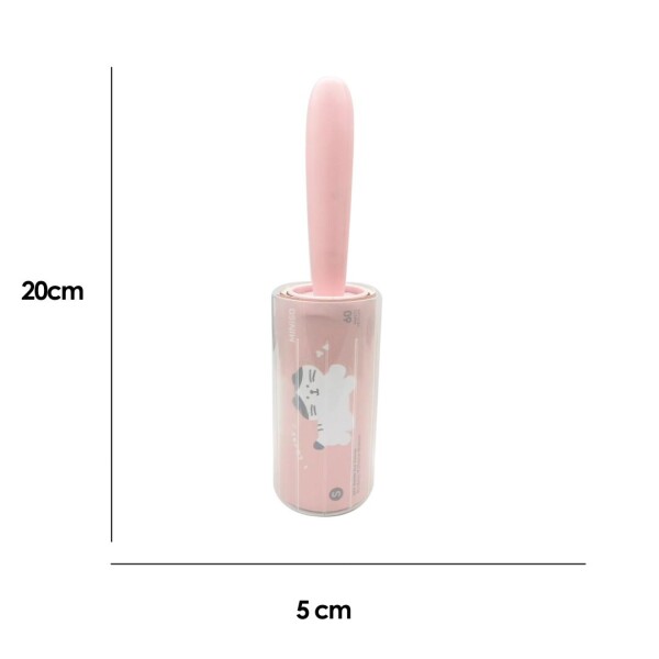 Rodillo quitapelusas rosa