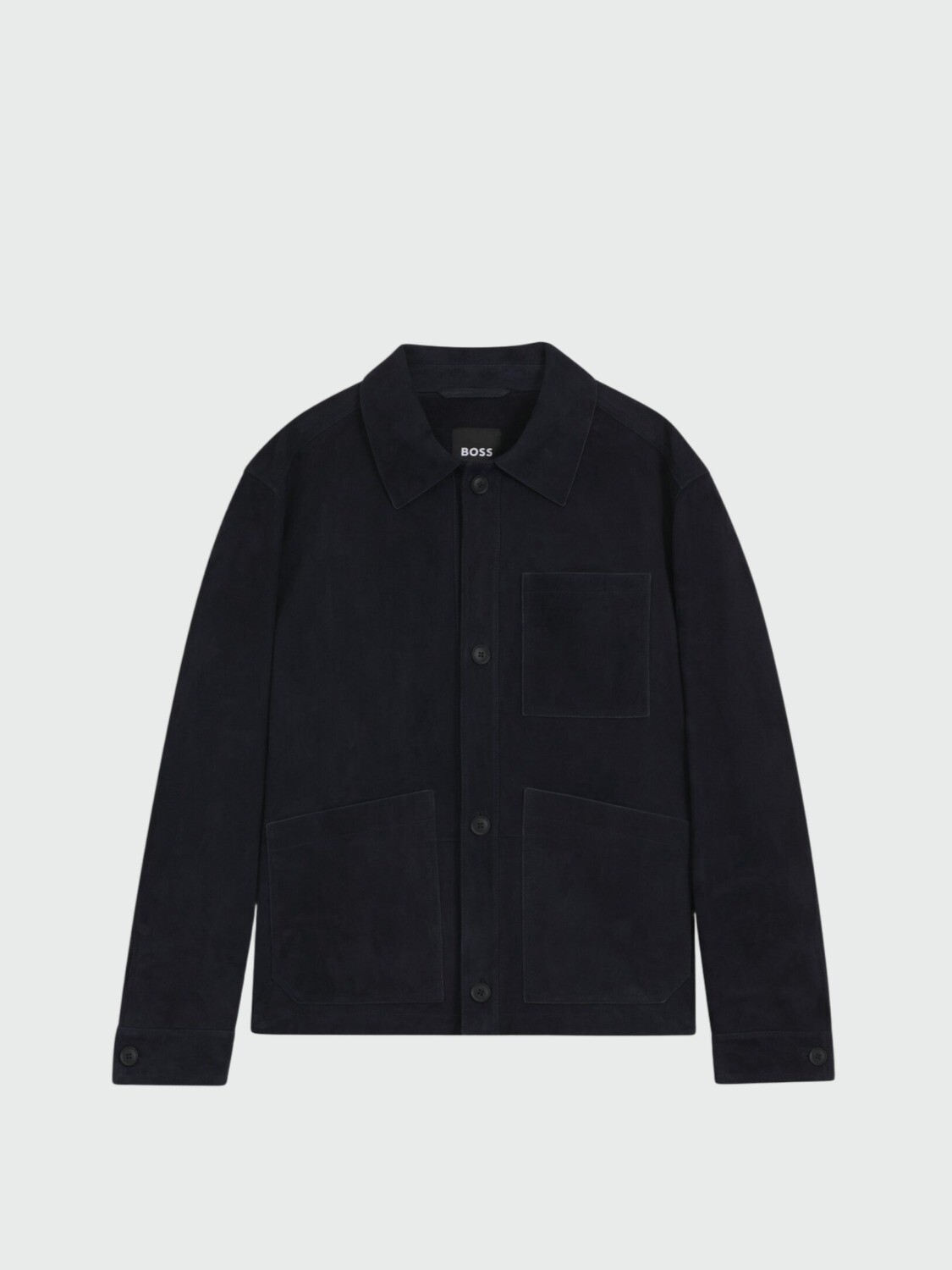 BOSS - Chaqueta Nappalan Azul Oscuro