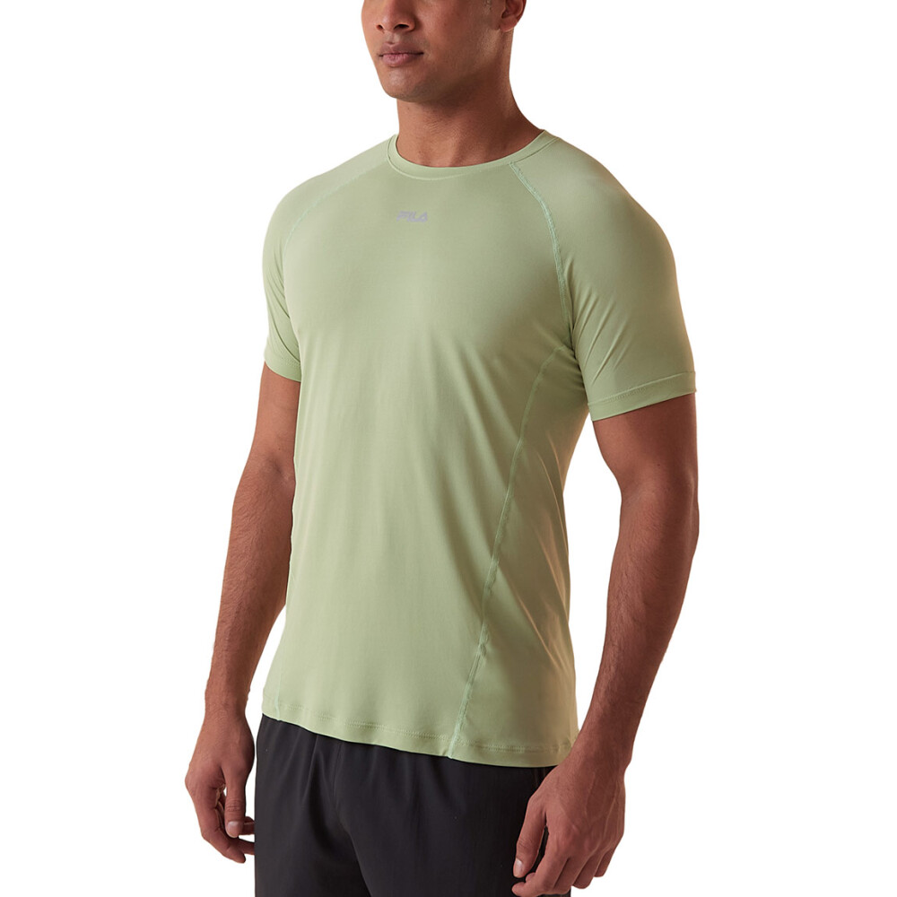 FILA Bio iii Remera manga corta running para hombre - verde claro Verde Claro