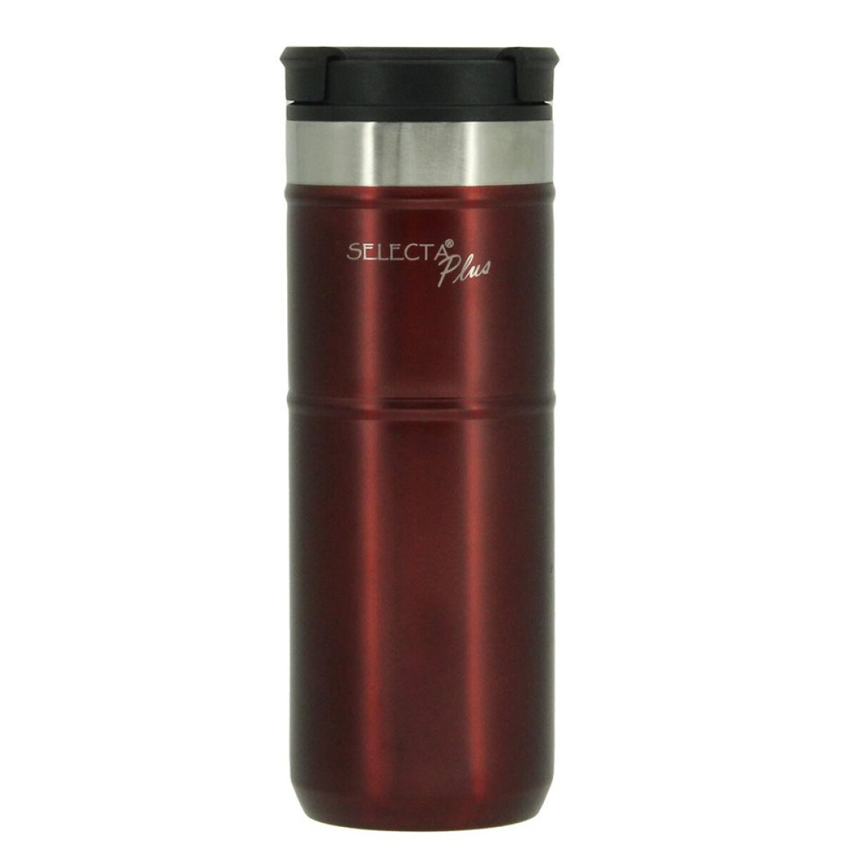 Vaso Viaje Térmico Travel Mug 500Ml Acero Inox Doble Pared - Rojo Oscuro 