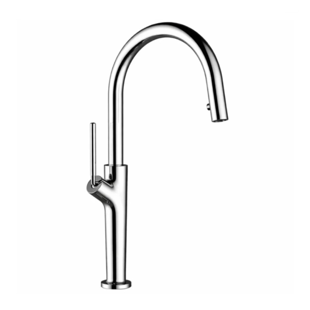 Grifería de cocina Monocomando de mesada extensible Cromo Brillante Grifería De Cocina Monocomando De Mesada Extensible Cromo Brillante