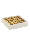Caja bombones 14,5x14,5x3,5 cm. - PELLE BIANCO+ORO Caja bombones 14,5x14,5x3,5 cm. - PELLE BIANCO+ORO