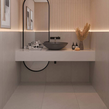 Porcelanato Para Piso Y Pared De 60X120 Gris Acetinado Rectificado 11Mm Espesor Serie Atins Eliane GAMAS DE GRIS