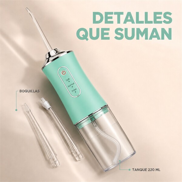 Irrigador Limpiador Oral Bucal Dental Brackets Profesional Verde