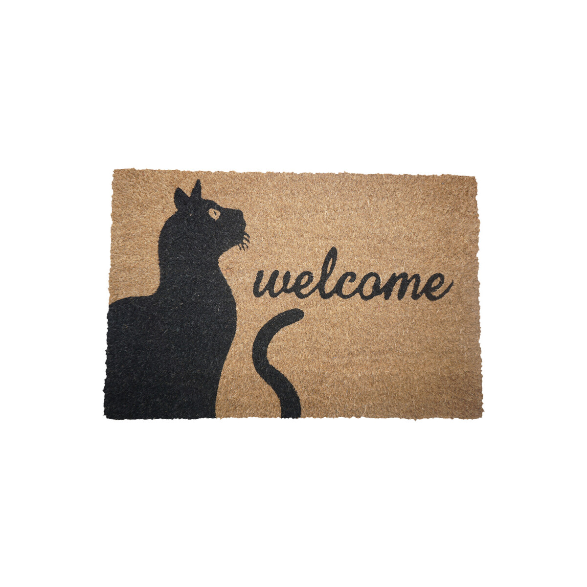 Alfombra Puerta Entrada Felpudo Coco Goma 40X60 - Welcome/gato 