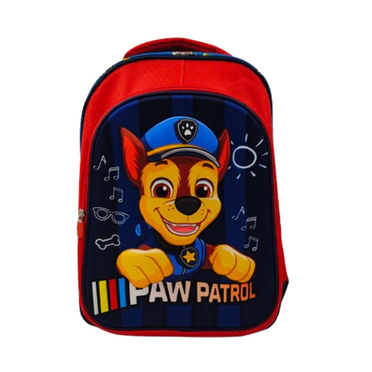 Mochila Infantil 3D Tafeta Grande 40 x 30 cm - Paw Patrol Masc Azul 