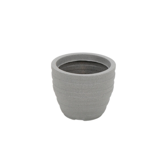 Maceta "INCA" Ø28 x 24cm. piedra granito -TRAMONTINA TD0201