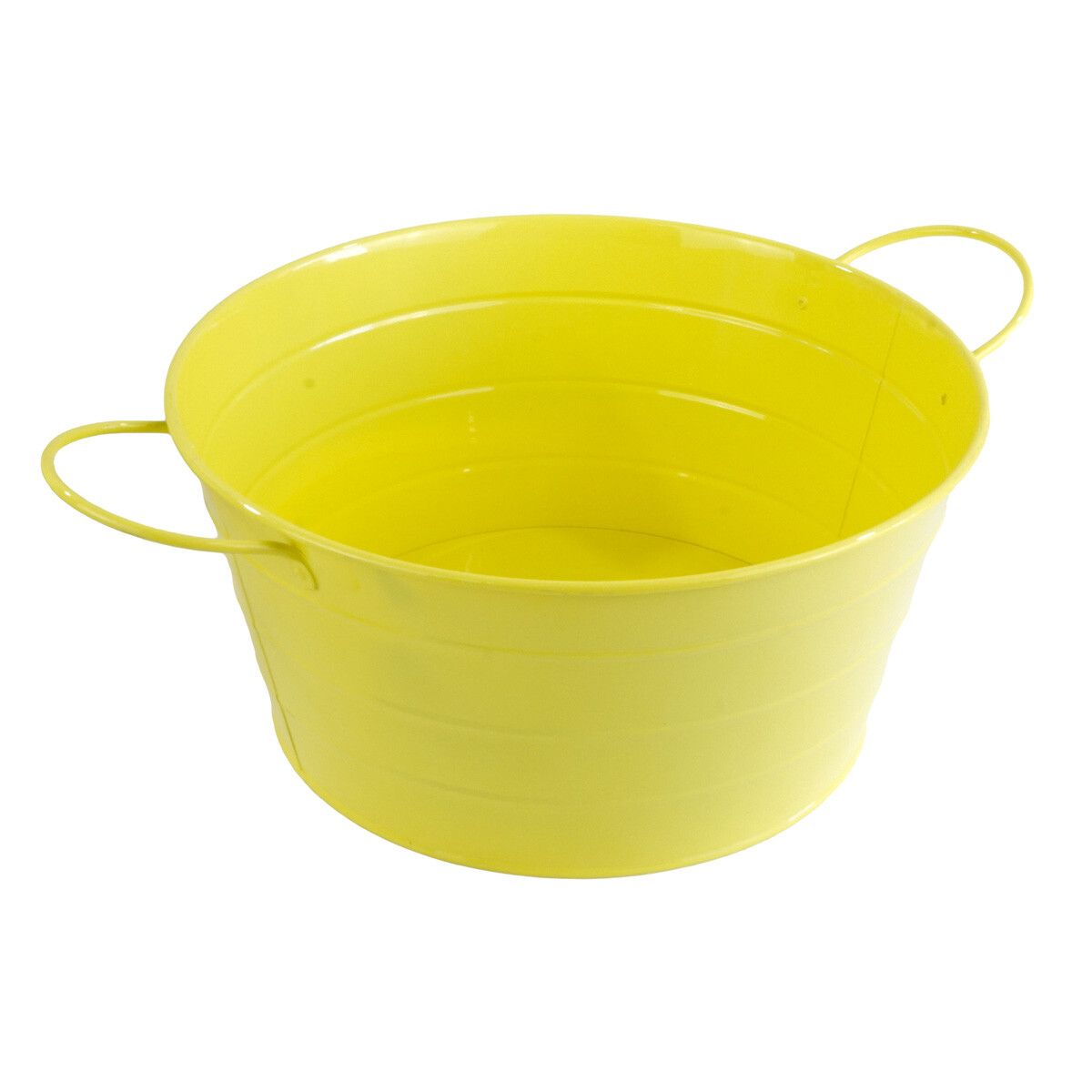 BALDE P/BOTELLAS METAL AMARILLO C/ASAS 