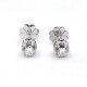 Caravanas En Oro 18K Blanco Y Brillantes Caravanas En Oro 18K Blanco Y Brillantes