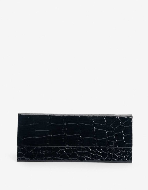 Estuches Anteojos Liso Estuche Plegable Con Textura - Negro