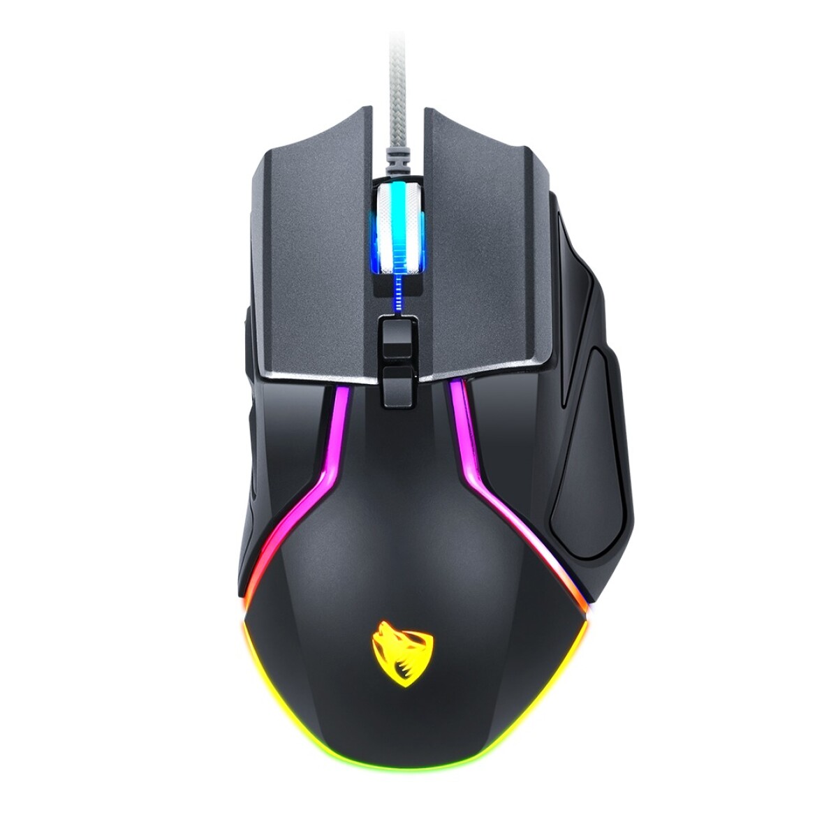 Mouse Twolf V11 con Cable - NEGRO 