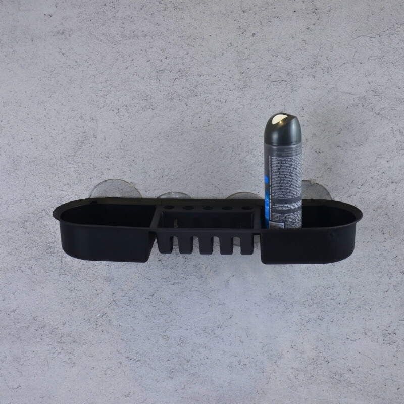 Porta shampoo con ventosa NEGRO