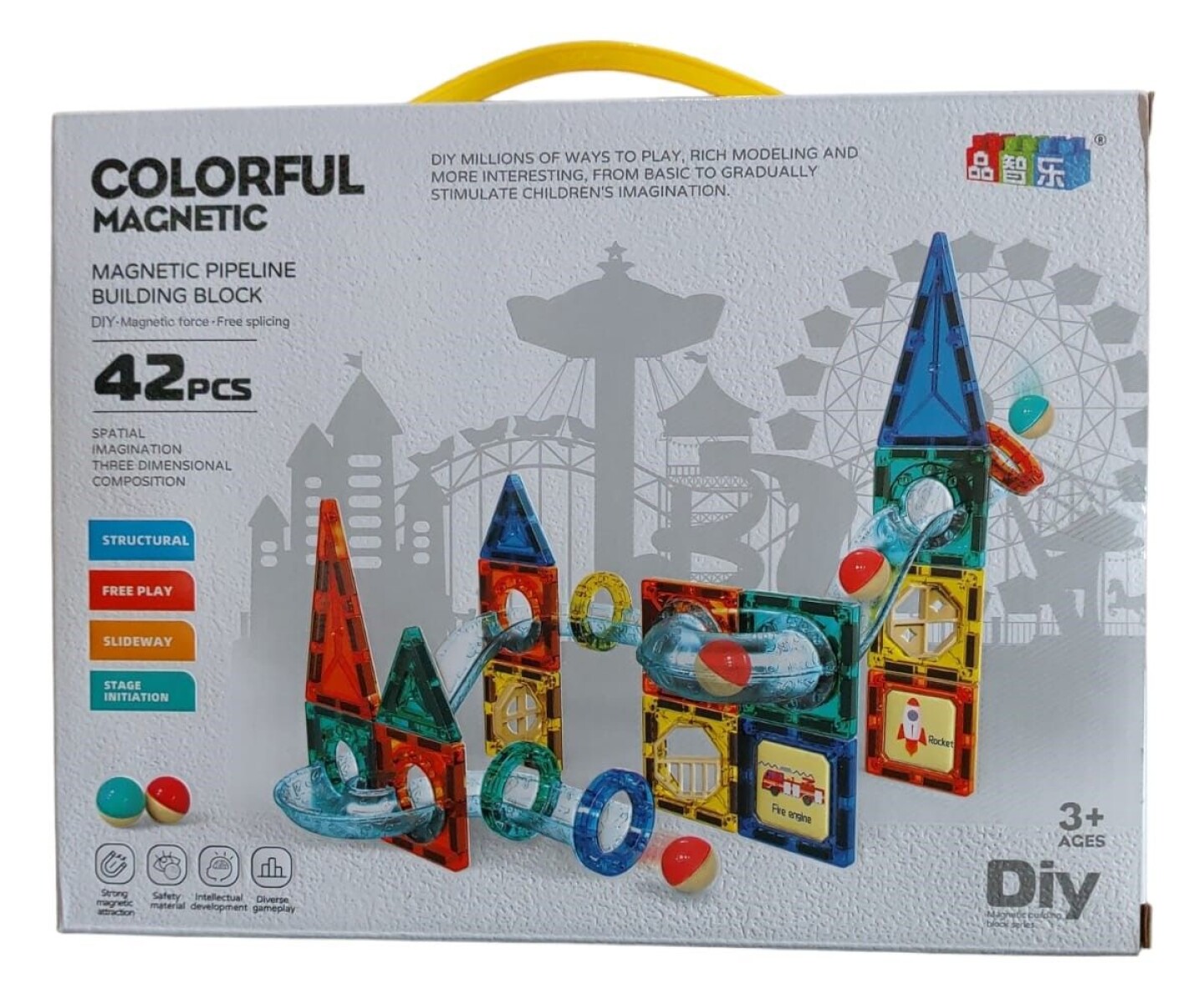 Juego Magnético Colorful 42pz 