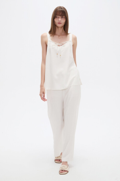 Musculosa Zeko Marfil / Off White