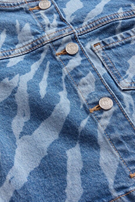 Campera De Jean Zebra Toddler Niña Zebra Print
