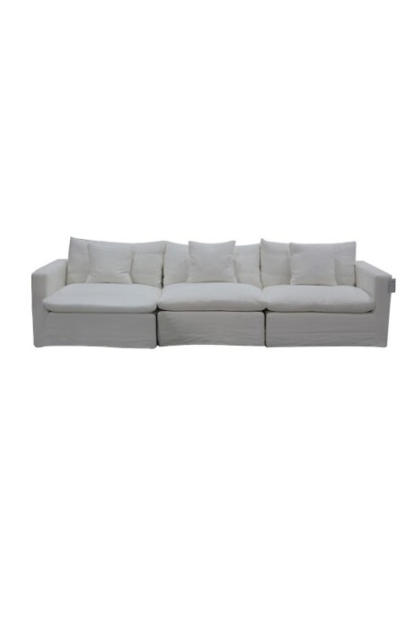 Sofá Creta, 3 Cuerpos Blanco