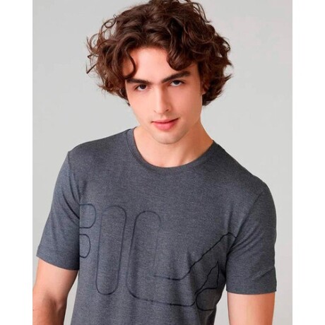 Camiseta Manga Corta para Hombre Fila Comfort Gris Oscuro Camiseta Manga Corta para Hombre Fila Comfort Gris Oscuro