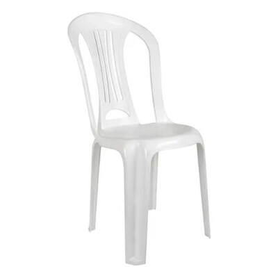 Silla Bistro Blanca PVC Mor Silla Bistro Blanca PVC Mor