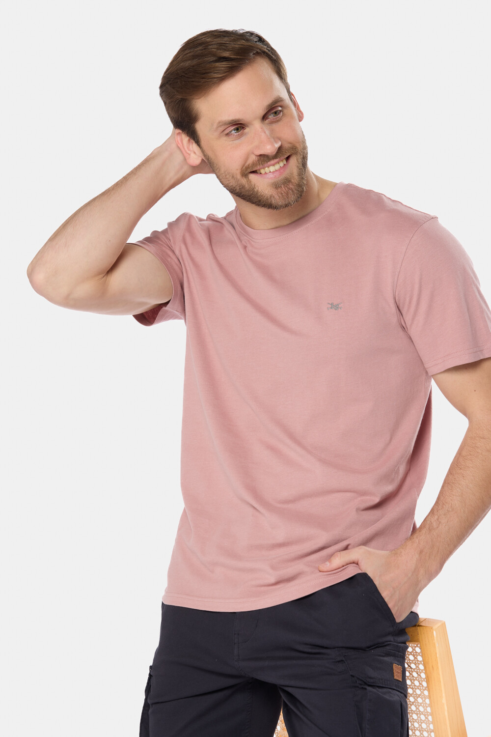 REMERA LISA DE ALGODÓN Rosa