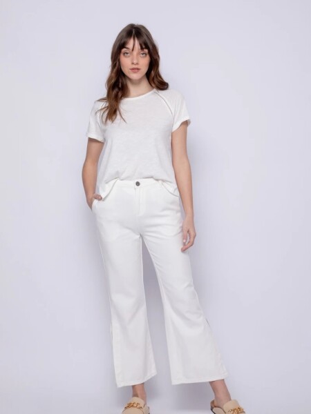 PANTALON D.CASSIN DONNA BLANCO