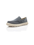 Mocasin suela beige alta AZUL