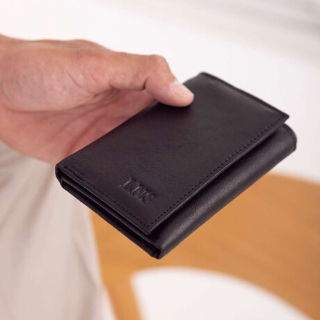 Billetera Cuero Seth Negro