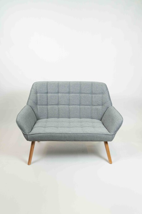 Sofá Emilia, 2 Cuerpos Gris Melange
