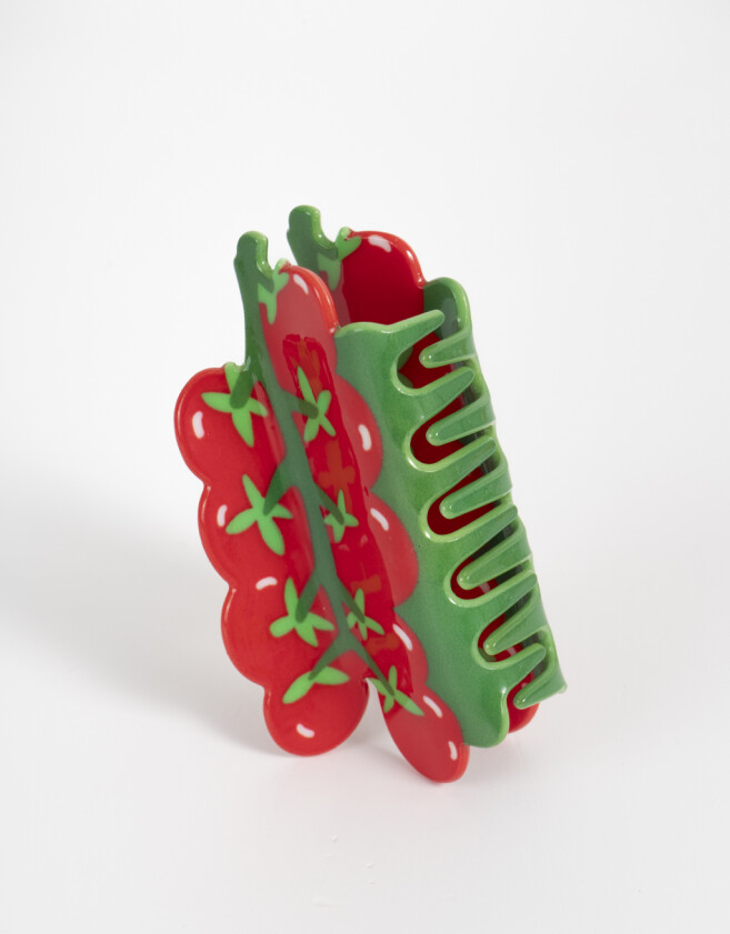 Broche Especiales Broche Acrílico Tomates - Combinacion Bicolor