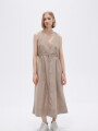 Vestido Mexal Beige Oscuro
