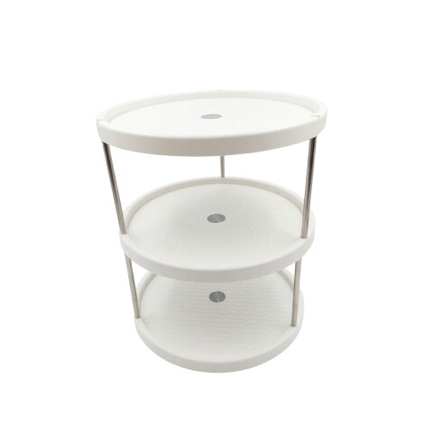 ORGANIZADOR BLANCO GIRATORIO 3 NIV 30.3X7.2X30.3CM Unica