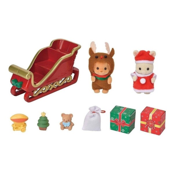 Sylvanian Families Set Trineo Baby Sleigh Ride + Accesorios Sylvanian Families Set Trineo Baby Sleigh Ride + Accesorios